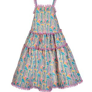 NWT CeliaB Cruiser Dress Multicolor Dress with Pink Accents